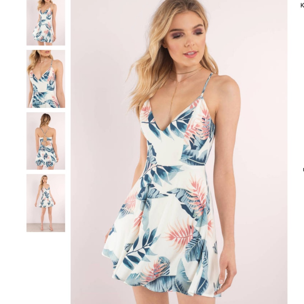 Tobi Keep Calm and Carry On Ivory Multi Dress